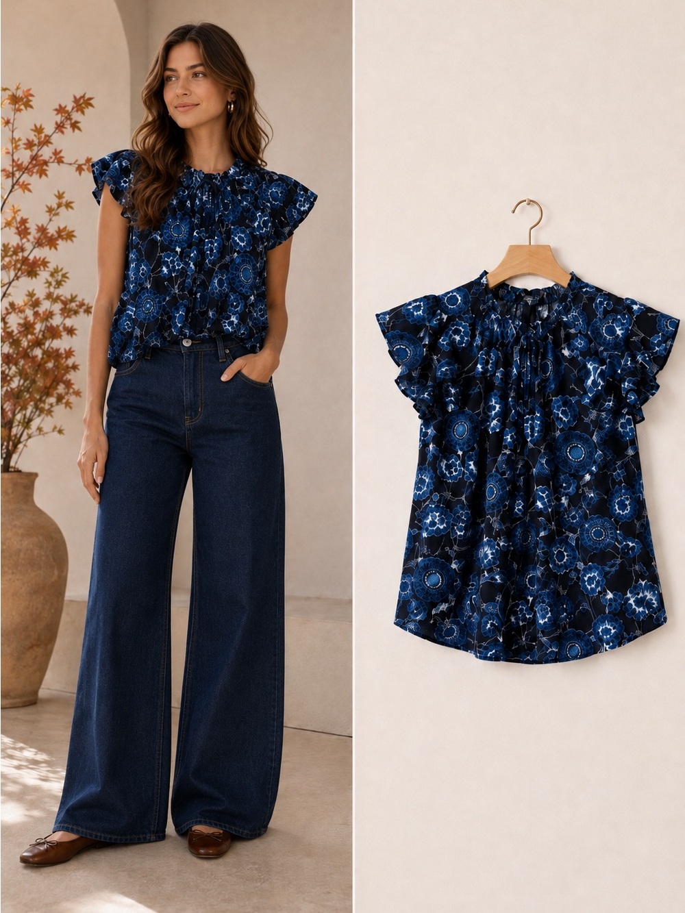 Birds of paradise Trovata Carla High Neck Floral Blouse – NWT – Size XS